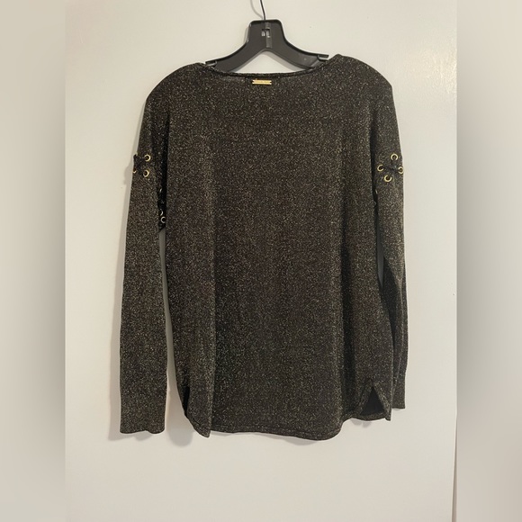 Michael Kors Gold Glitter Grommet Sweater - Picture 3 of 6